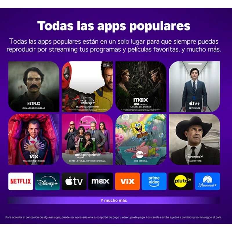 Dispositivo Roku Streaming Stick Plus 3830S2 4K HDR Wi-Fi control por voz