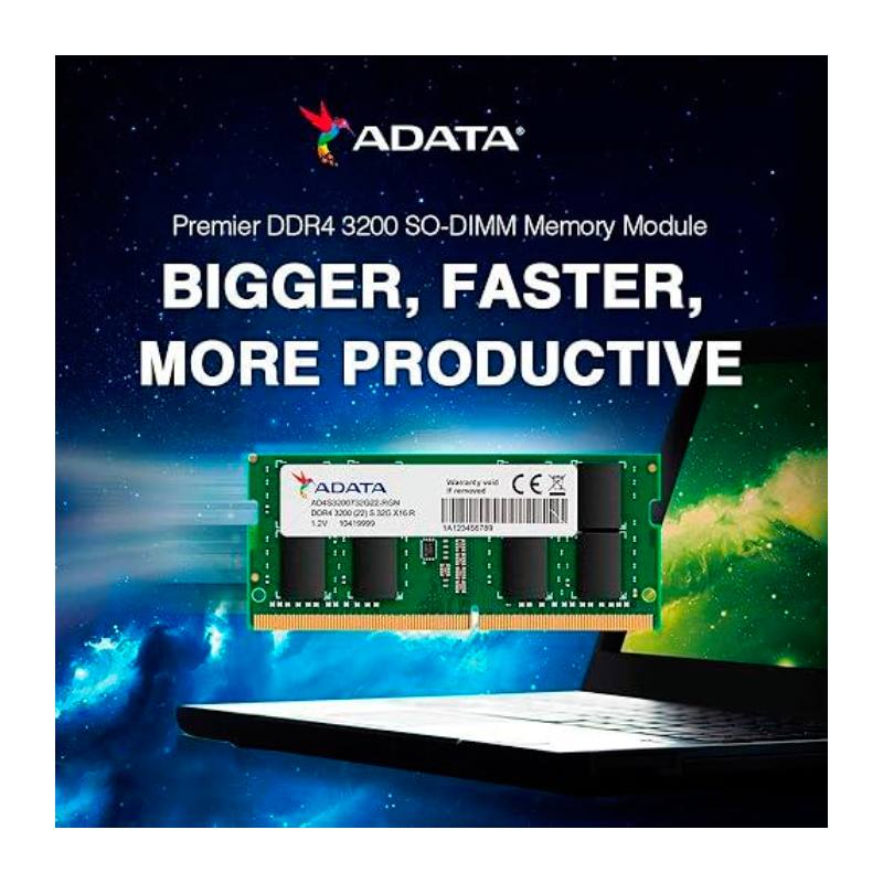Memoria RAM DDR4 SODIMM 16GB ADATA Premier 3200MHz CL22