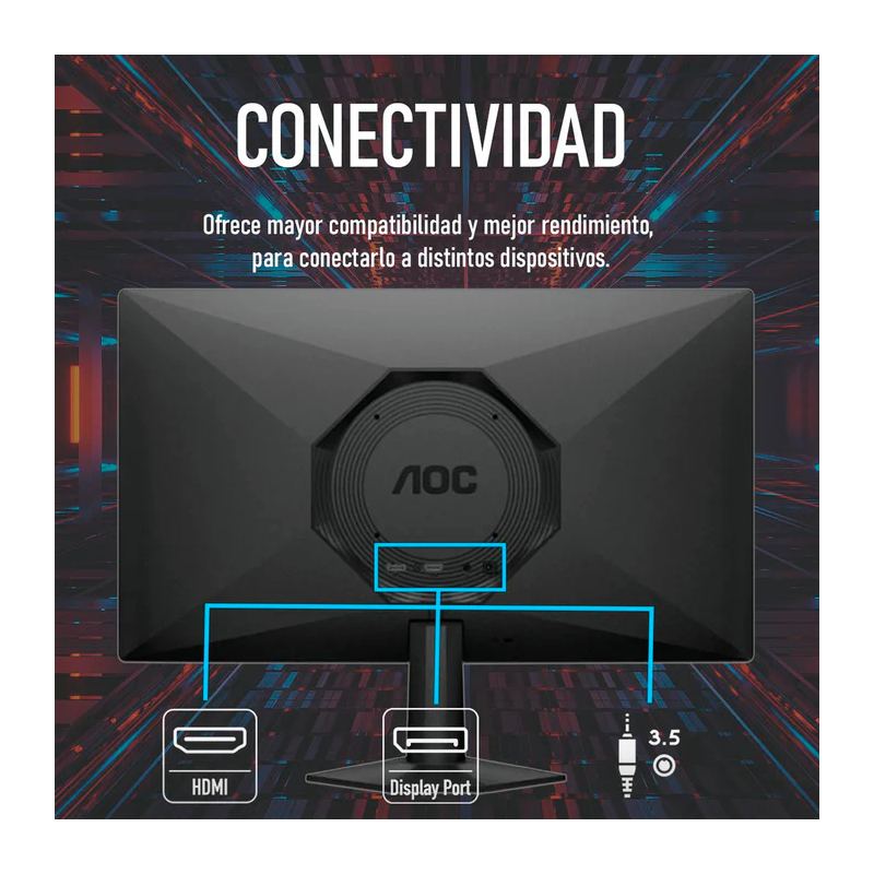 Monitor 24" IPS AOC 24G50F FHD 1920x1080 144Hz HDMI DP
