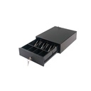 Cash Drawer AON CDK-45B para Billetes y Monedas Negro