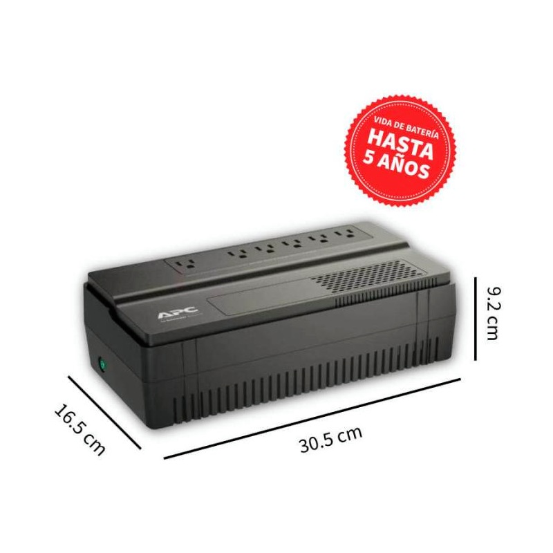 UPS 650VA APC EASY UPS BV650 6 Tomas NEMA AVR 120V