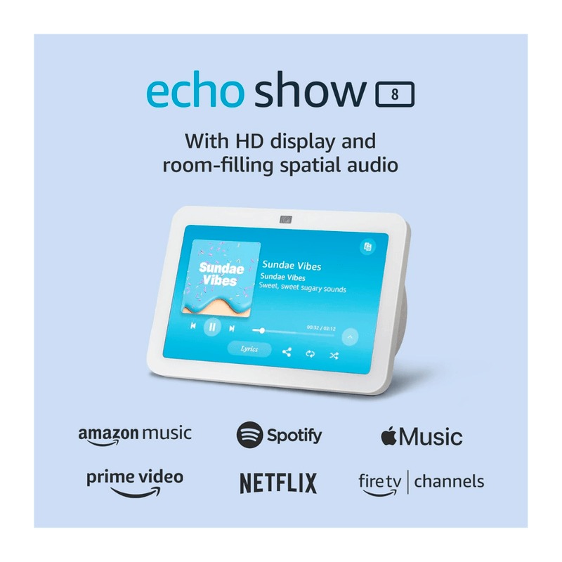 Pantalla Inteligente Amazon Echo Hub 8" con Alexa blanco