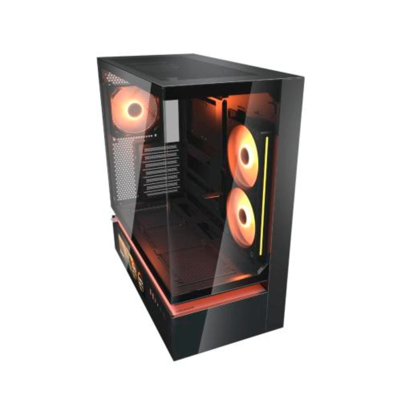 Case Gaming Cougar CFV235 Vision Media Torre ATX Negro (Sin Fuente)