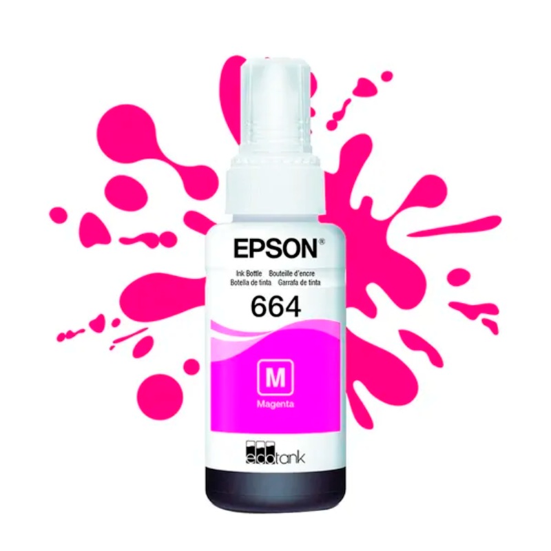 Botella de Tinta Epson T664 Magenta 70ml