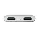 Adaptador Unno Tekno USB-C a HDMI 4k AD3001SV Macho-Hembra Plateado