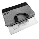 Maletín para Notebook Unno Tekno CitySlim 15.6" Gris/Negro