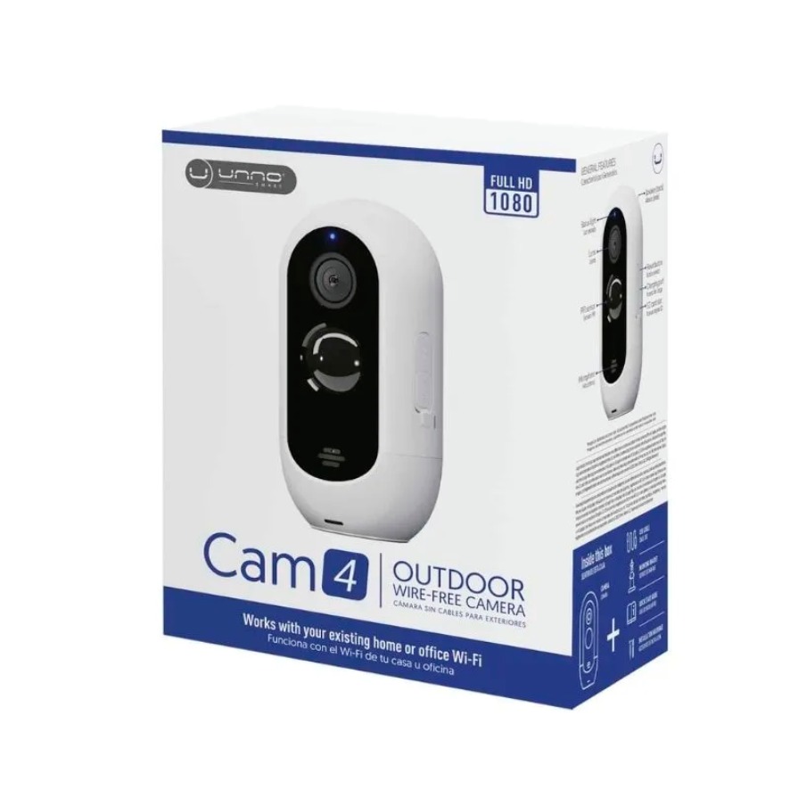 Cámara Inteligente Inalámbrica Unno Tekno 1080P Smart Home