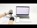 Lector de código de barras AON HS-10L 1D 2D USB con soporte
