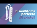 Regleta Inteligente VTA+ Energy Multitoma 4 Salidas 1.5 Metros Smart Home Wi-Fi