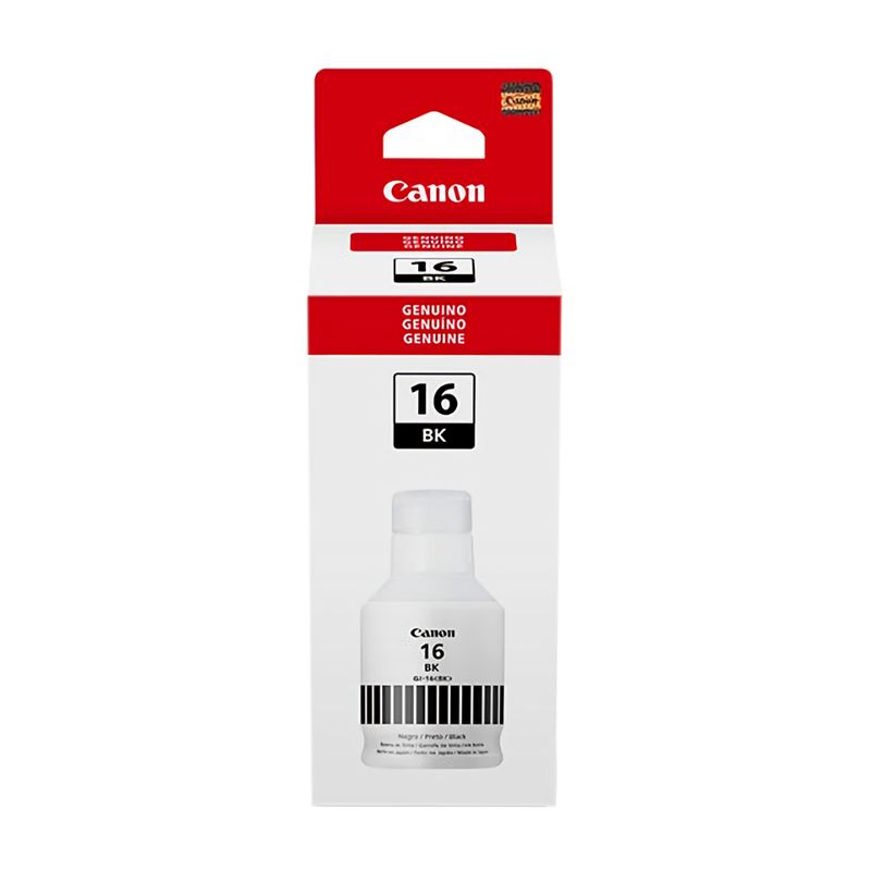 Botella de Tinta Canon GI-16B Negro 135ml