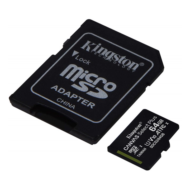 Memoria Micro SD Kingston 64GB Canvas Select Plus Clase 10 100Mbps