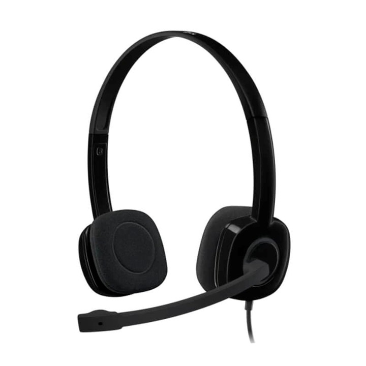 Audífonos tipo Headset Logitech H151 3.5m con Micrófono Negros