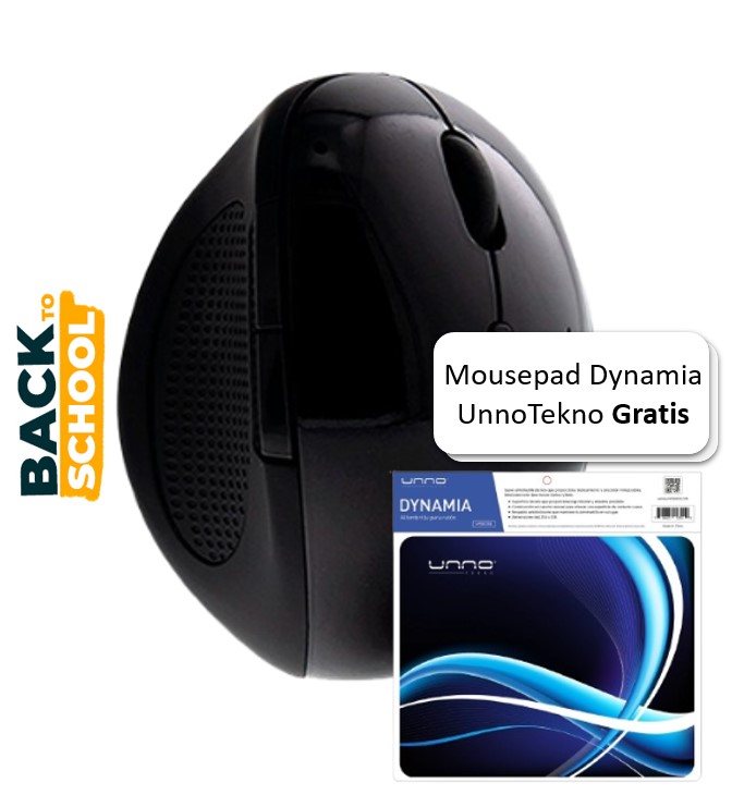 Mouse Inalámbrico Klip Xtreme Orbix Óptico 1600DPI Negro