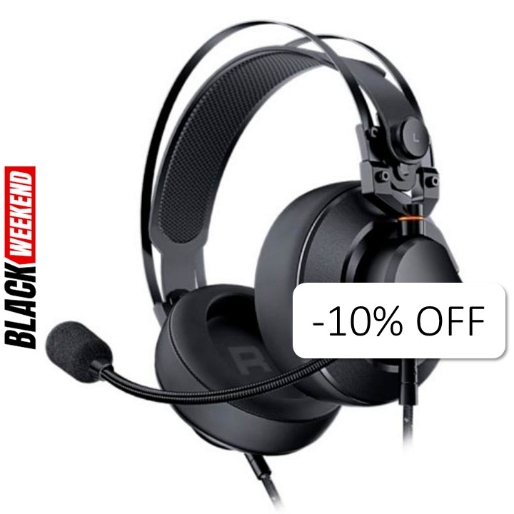 Audífonos tipo Headset Cougar VM410 Classic 3.5mm con Micrófono Negro