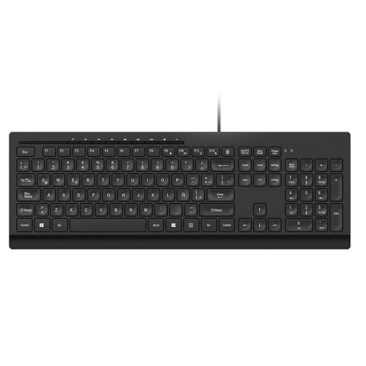 Teclado Alámbrico Klip Xtreme Compass USB Negro Español