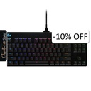 Teclado Gaming Mecánico Alámbrico Logitech G PRO RGB Negro Inglés