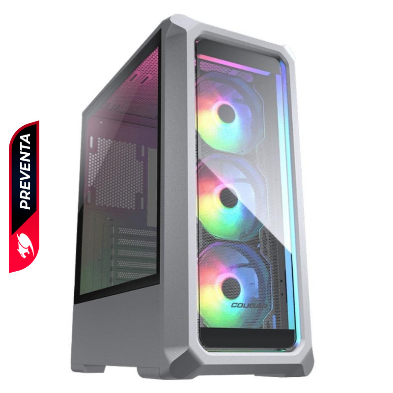 Case Gaming Cougar Archon 2 RGB Media Torre Vidrio Templado ATX Blanco (Sin Fuente)
