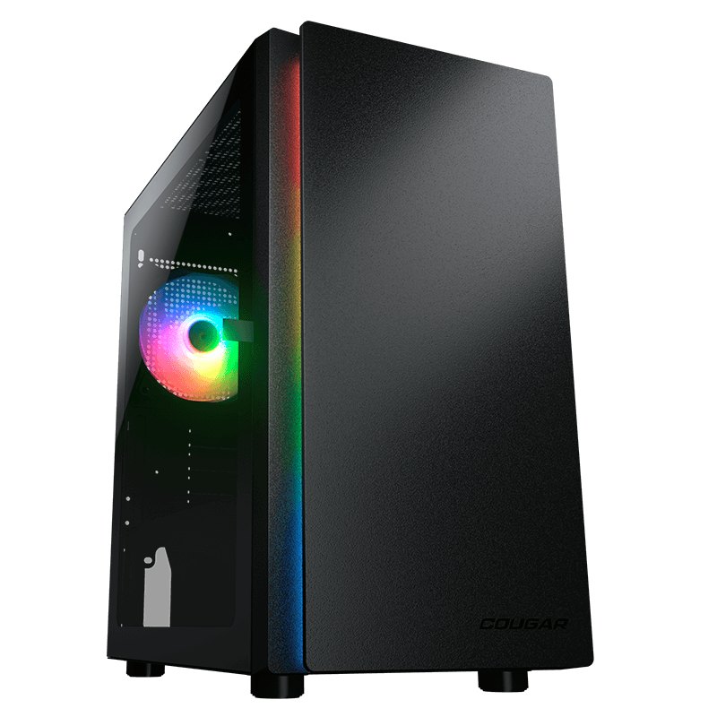 Case Gaming Cougar Purity RGB Vidrio Templado Mini Torre Micro Negro ATX (Sin Fuente)