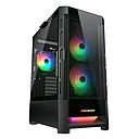 Case Gaming Cougar Duoface RGB Media Torre Vidrio Templado E-ATX Negro (Sin Fuente)
