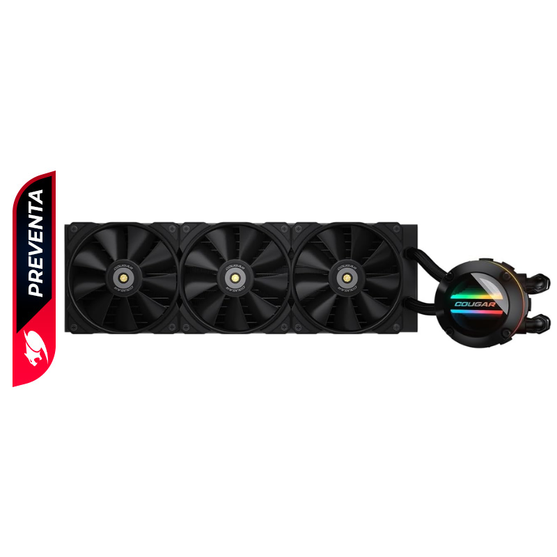 Enfriador Líquido 360mm Cougar Poseidon GT ARGB Negro