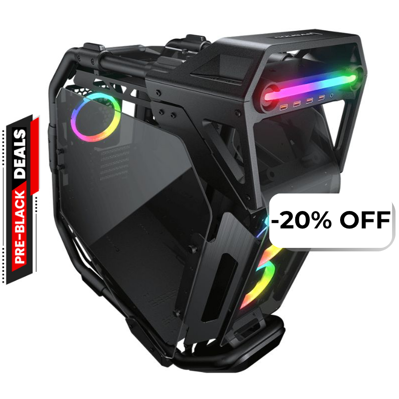 Case Gaming Cougar Cratus RGB Vidrio Templado Media Torre ATX Negro (Sin fuente)