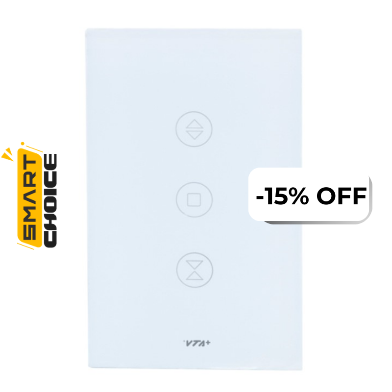 Interruptor Inteligente para Cortinas VTA Connect IOT Touch Smart Home Wi-Fi
