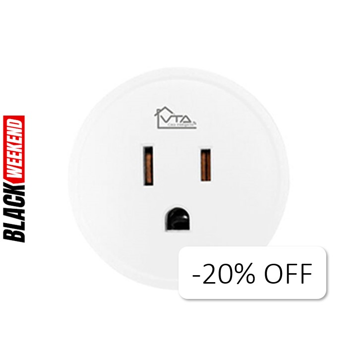 Tomacorriente Inteligente VTA+ Programable 1 Salida Smart Home Wi-Fi