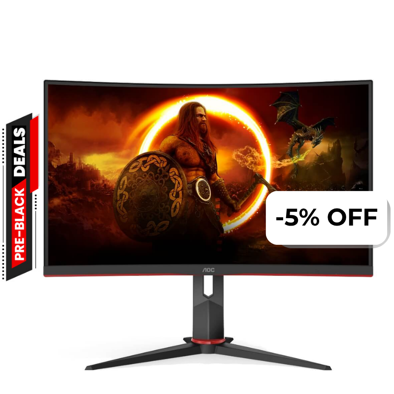 Monitor 24" AOC C24G2 FHD 1920x1080 VA Curvo 165Hz HDMI DP VGA
