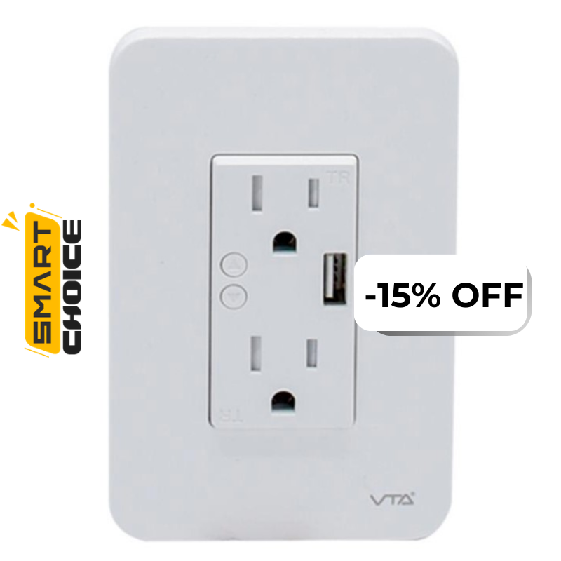 Tomacorriente de Pared Inteligente VTA+ Link IOT Smart Home Wi-Fi
