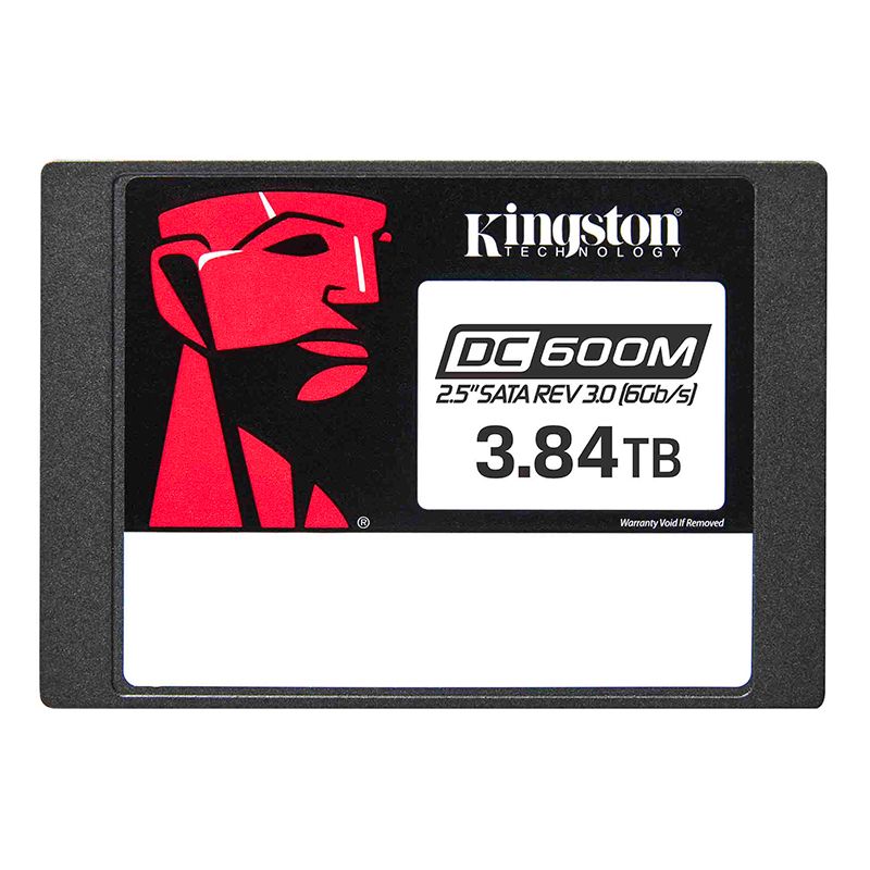 Unidad SSD 2.5" 3.84TB Kingston SEDC600M Enterprise Uso Mixto 555MB/s Datacenter SATA III 6Gbps