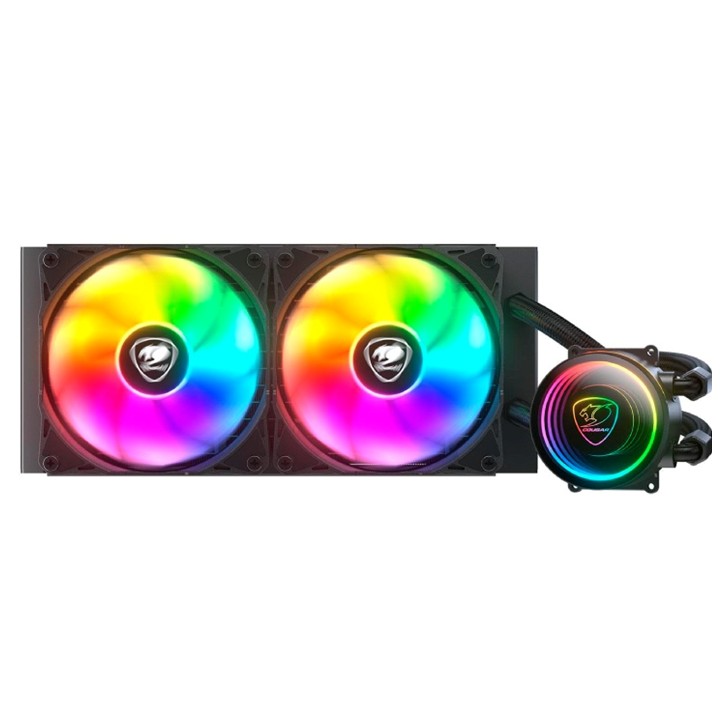 Enfriador Líquido 240mm Cougar Poseidon Elite ARGB Negro