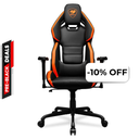 Silla Gaming Cougar HotRod Negro Naranja