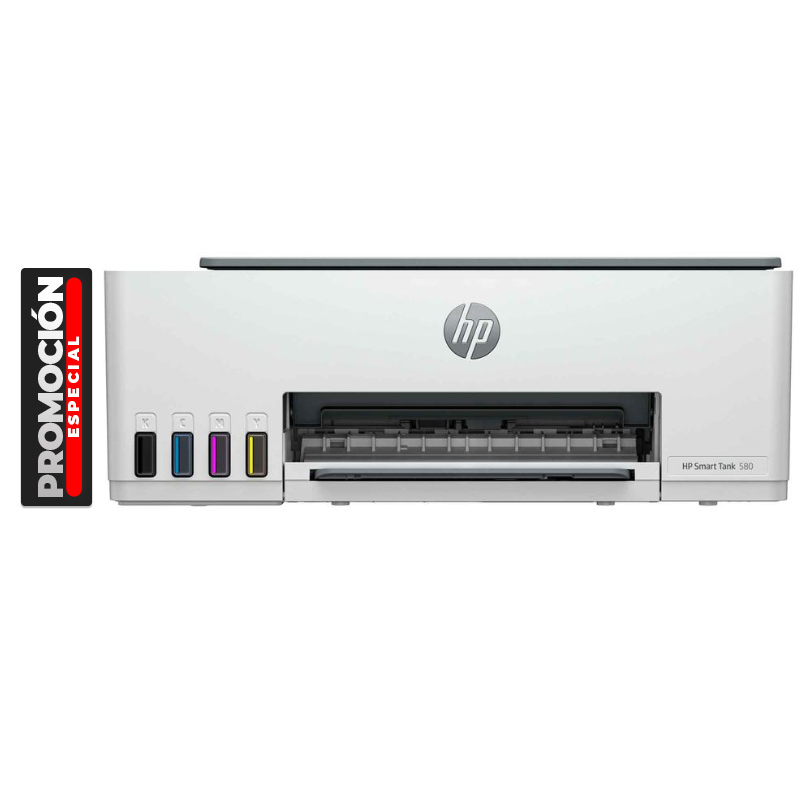 Impresora HP Inyección Multifuncional Smart Tank 580 Wi-Fi