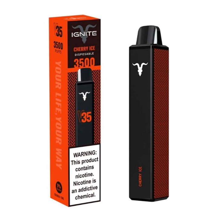 Vape Electrónico Ignite V35 3500 Puffs Nic 5g Cherry Ice