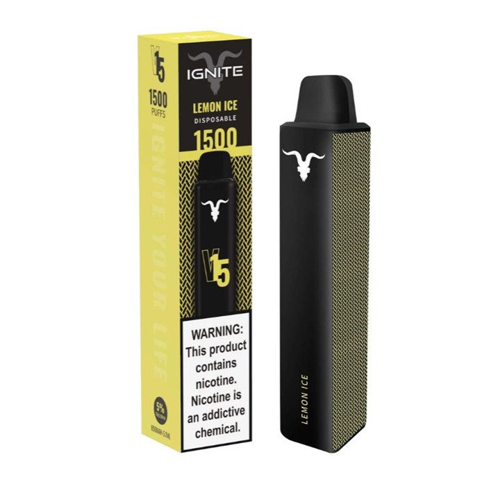 Vape Electronico Ignite V15 1500 Puffs  Nic 5g Lemon Ice