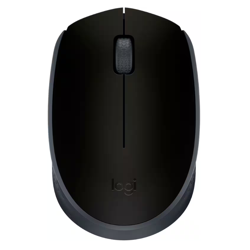 Mouse Inalámbrico Logitech M170 Óptico 1000DPI Negro con Gris