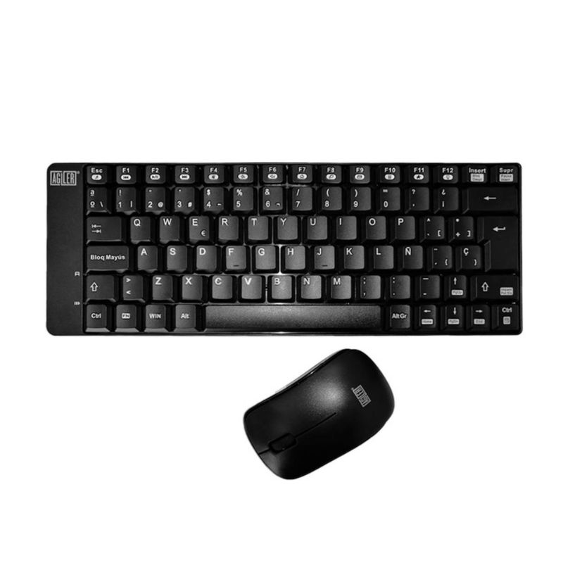 Teclado y Mouse Inalámbrico Agiler AGI-9895 Negro Español