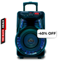 Bocina Bluetooth Dolphin SP-17RBT Trolley 15" con Micrófono 80 RMS Negro