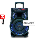 Bocina Dolphin SP-17RBT Trolley 15" Bluetooth con Micrófono 80 RMS Negro