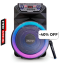 Bocina Bluetooth Dolphin SP-18RBT Party Speaker 18" 4500W Negro