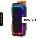 Bocina Bluetooth Dolphin SP-1060RBT Party Speaker Dual 10" 3100W Negro