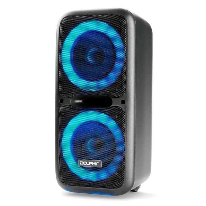 Bocina Bluetooth Dolphin SP-2120RBT Party Speaker Dual 12” 3600W Negro