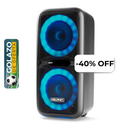 Bocina Bluetooth Dolphin SP-2120RBT Party Speaker Dual 12” 3600W Negro