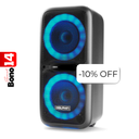 Bocina Dolphin SP-2120RBT Party Speaker Dual 12” Bluetooth 3600W Negro