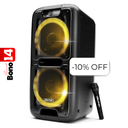 Bocina Dolphin SP-2100RBT Party Speaker Dual 10” Bluetooth 3400W Negro