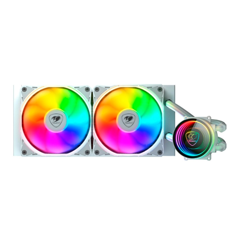 Enfriador Líquido 240mm Cougar Poseidon Elite ARGB Blanco
