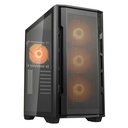 Case Gaming Cougar Uniface RGB Media Torre Vidrio Templado ATX Negro (Sin Fuente)