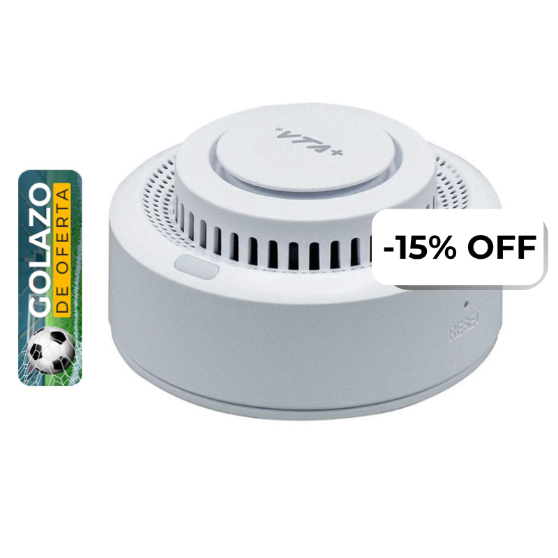 Alarma Detectora de Humo VTA+ 84592 Tide II con Alarma Sonora Smart Home Wi-Fi