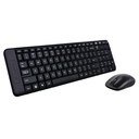 Teclado y Mouse Inalámbrico Logitech MK220 Español Negro