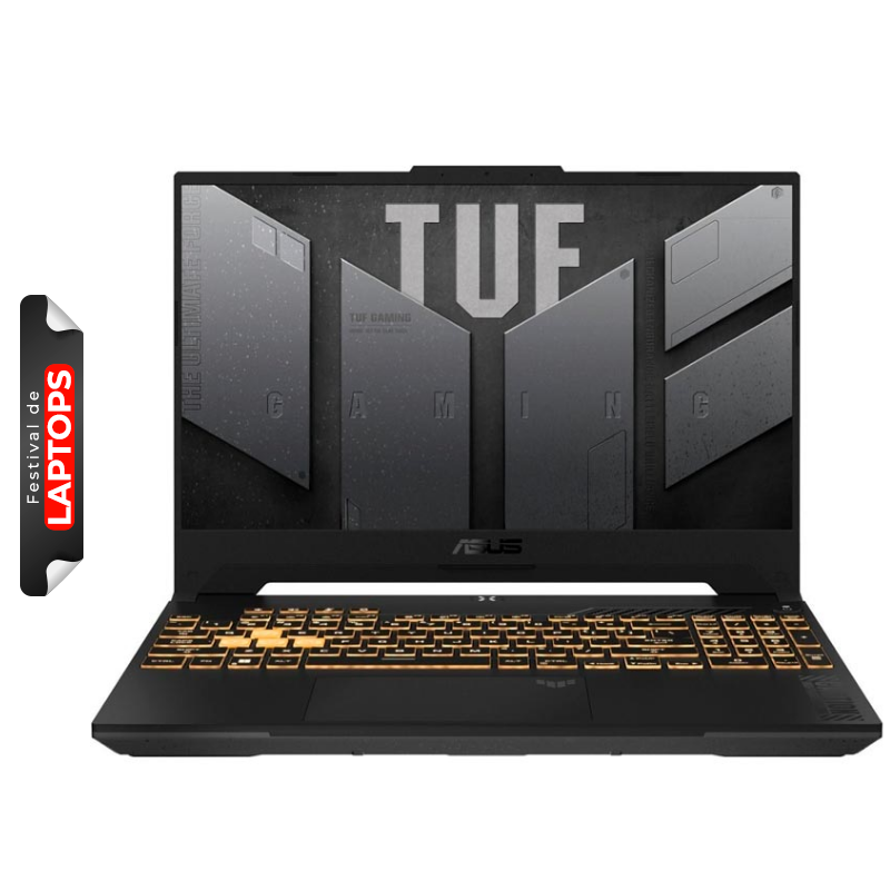 Laptop Asus TUF Gaming F15 FX507VI 15.6" i7-13620H 16GB RAM 1TB SSD RTX 4070 8GB Negro W11 Home Teclado Ingles